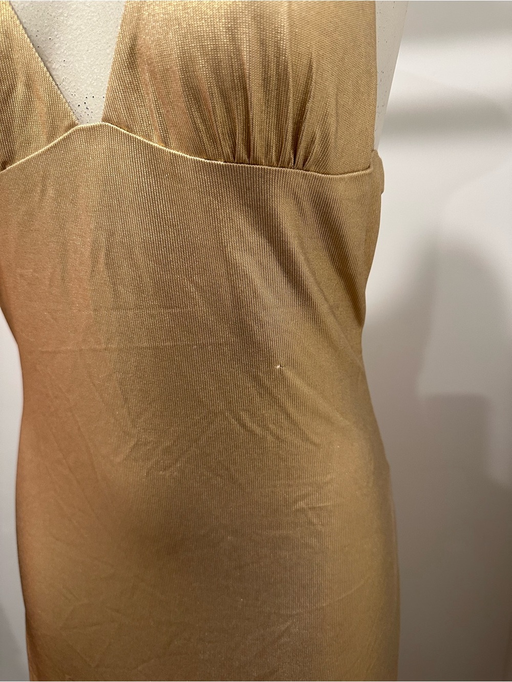 New I.AM.GIA Gold Backless Butterfly-Detail Gown Sexy Dress Size M - Picture 7 of 11